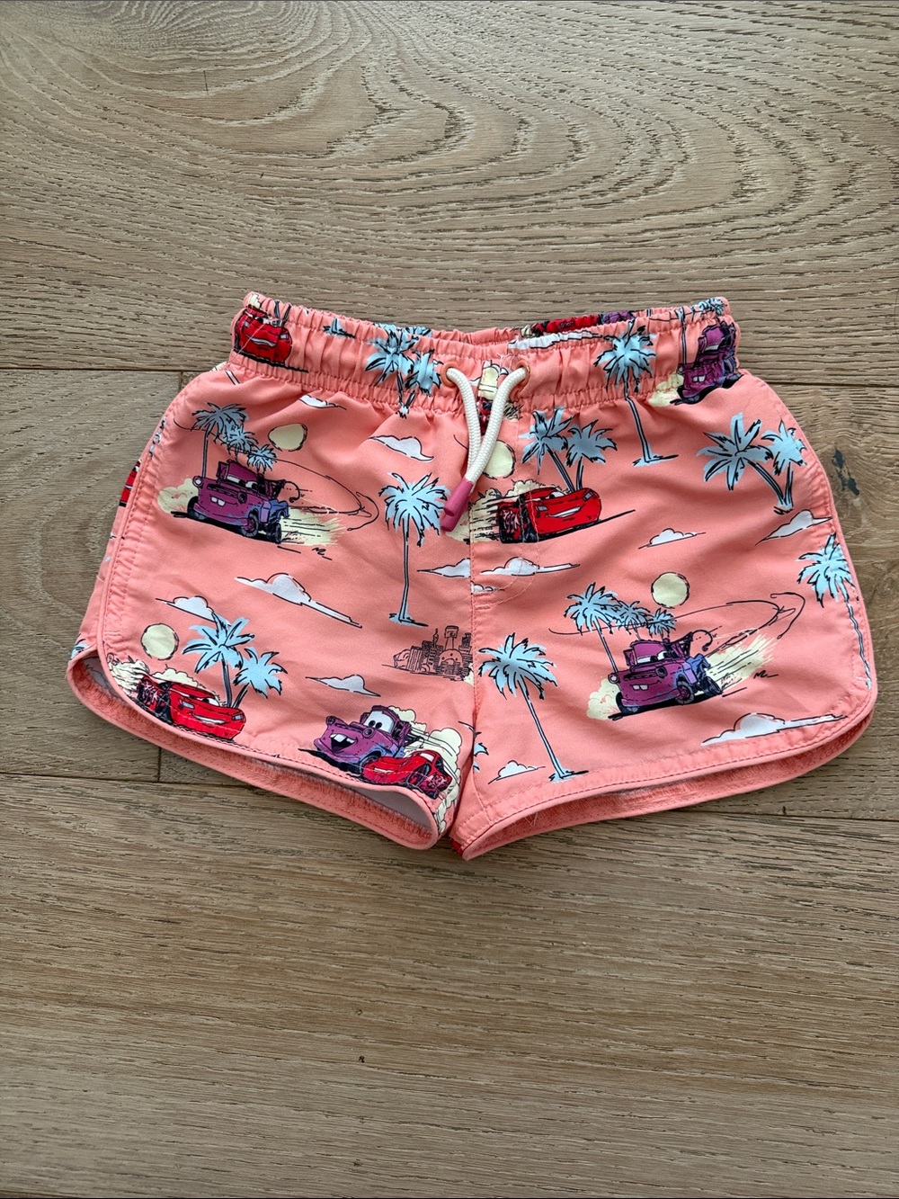 Zara Boy's Disney Pixar Cars Lightning McQueen Swim Trunk Shorts size 4